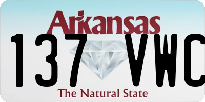 AR license plate 137VWC
