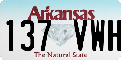 AR license plate 137VWH