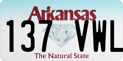 AR license plate 137VWL