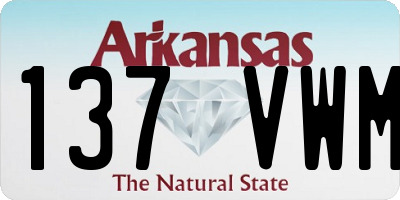 AR license plate 137VWM