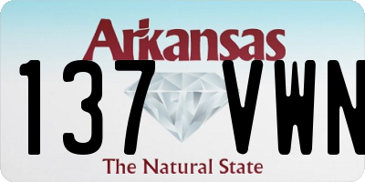 AR license plate 137VWN