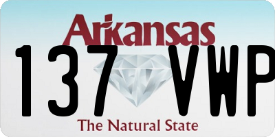 AR license plate 137VWP