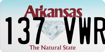 AR license plate 137VWR