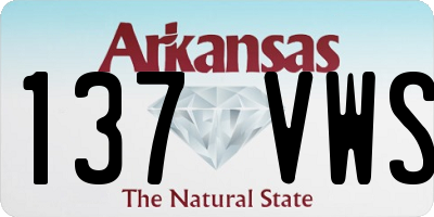 AR license plate 137VWS
