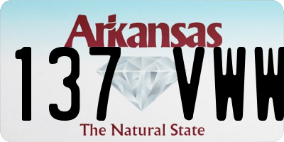 AR license plate 137VWW