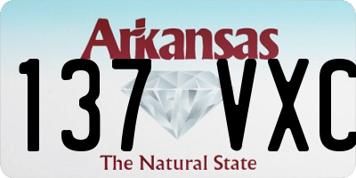 AR license plate 137VXC