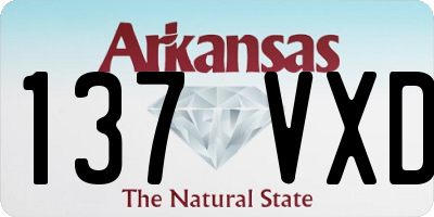 AR license plate 137VXD