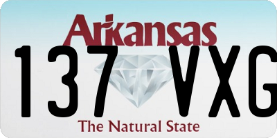 AR license plate 137VXG