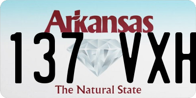 AR license plate 137VXH