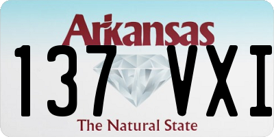 AR license plate 137VXI