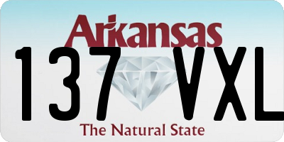 AR license plate 137VXL