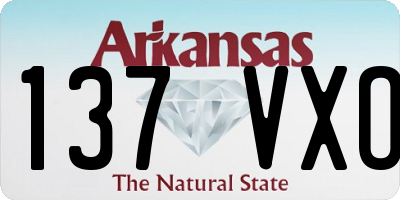 AR license plate 137VXO