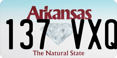 AR license plate 137VXQ