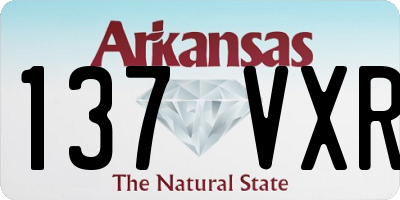 AR license plate 137VXR