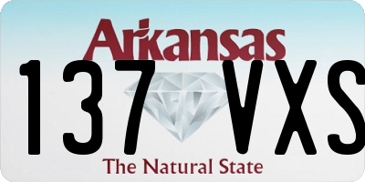 AR license plate 137VXS