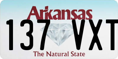 AR license plate 137VXT
