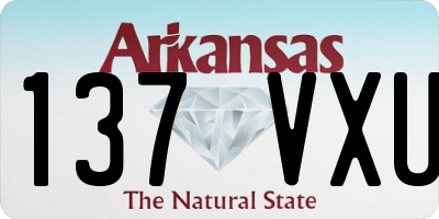 AR license plate 137VXU