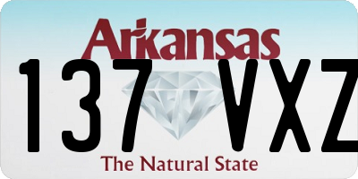 AR license plate 137VXZ