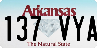 AR license plate 137VYA
