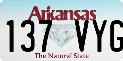 AR license plate 137VYG