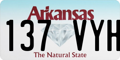 AR license plate 137VYH