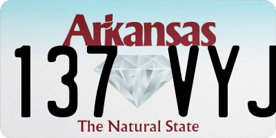AR license plate 137VYJ