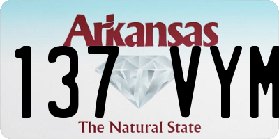 AR license plate 137VYM