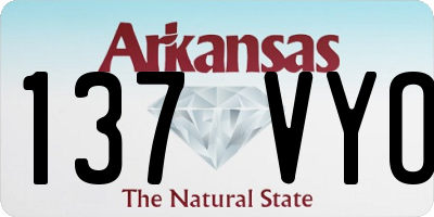 AR license plate 137VYO