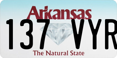 AR license plate 137VYR