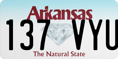 AR license plate 137VYU