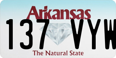 AR license plate 137VYW