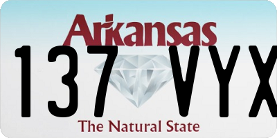 AR license plate 137VYX