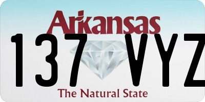 AR license plate 137VYZ