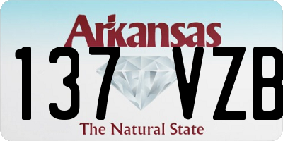 AR license plate 137VZB