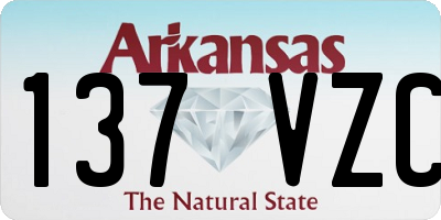 AR license plate 137VZC