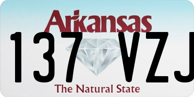 AR license plate 137VZJ