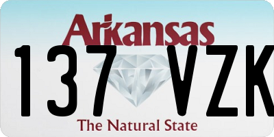 AR license plate 137VZK