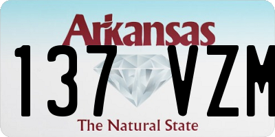 AR license plate 137VZM