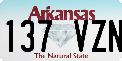 AR license plate 137VZN