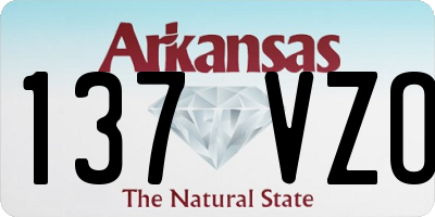 AR license plate 137VZO