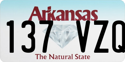 AR license plate 137VZQ