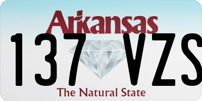 AR license plate 137VZS