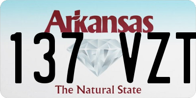 AR license plate 137VZT
