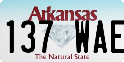 AR license plate 137WAE