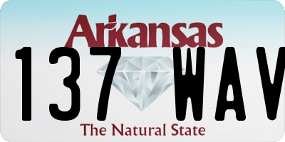 AR license plate 137WAV