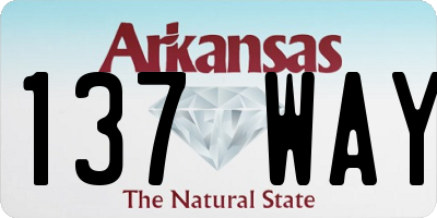 AR license plate 137WAY