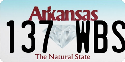 AR license plate 137WBS