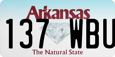 AR license plate 137WBU