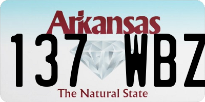 AR license plate 137WBZ