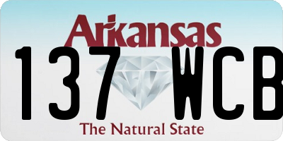 AR license plate 137WCB